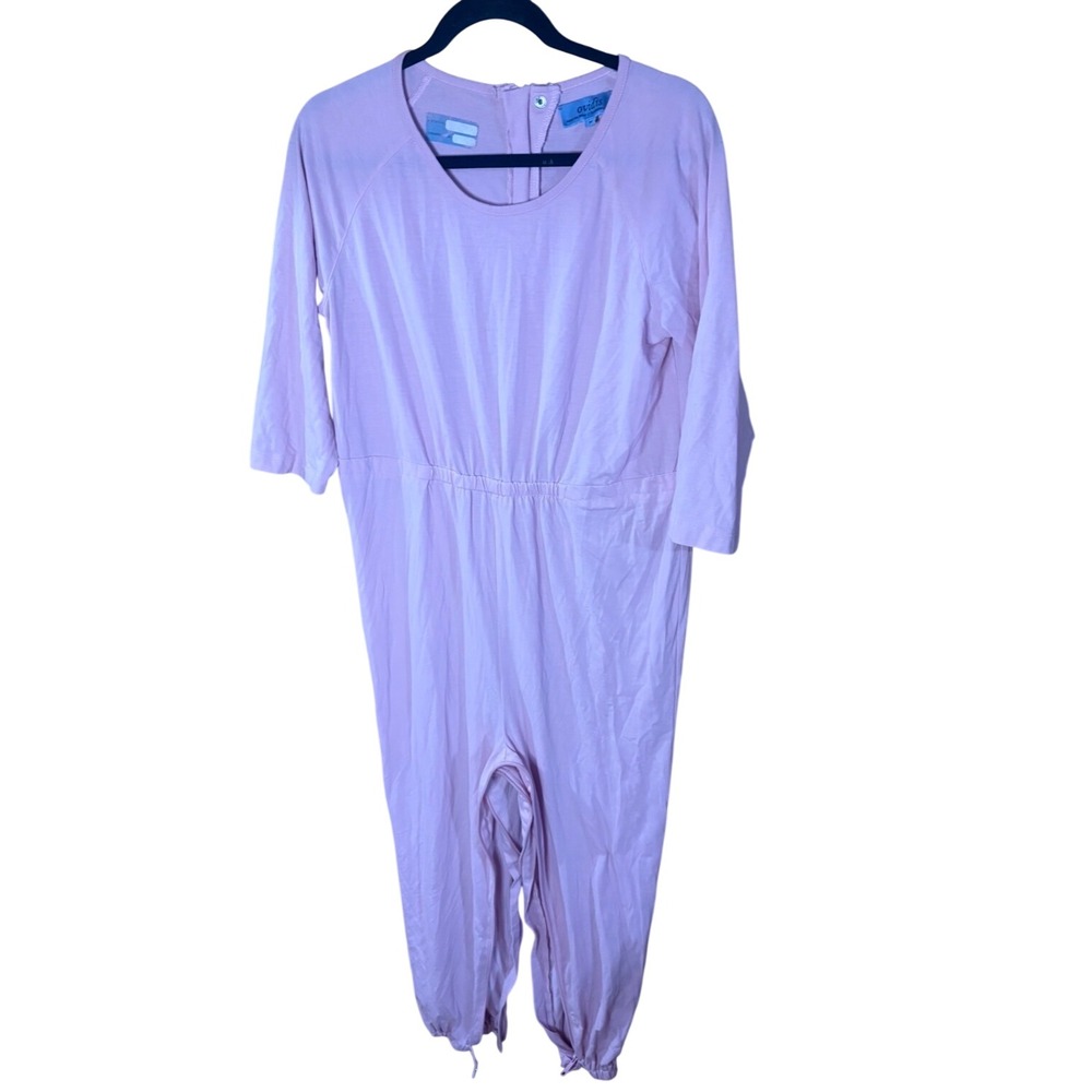 Ovidis Womens Anti-Strip Jumpsuit Adaptive Dementia Alzheimer Pink Medium M